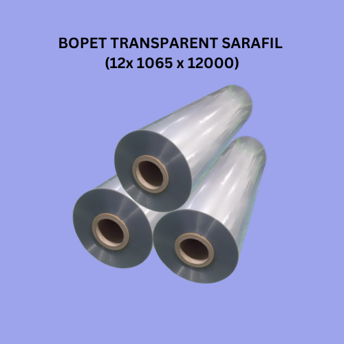 BOPET TRANSPARENT SARAFIL (12x 1065 x 12000) - Tokoplas Ecommerce Indonesia